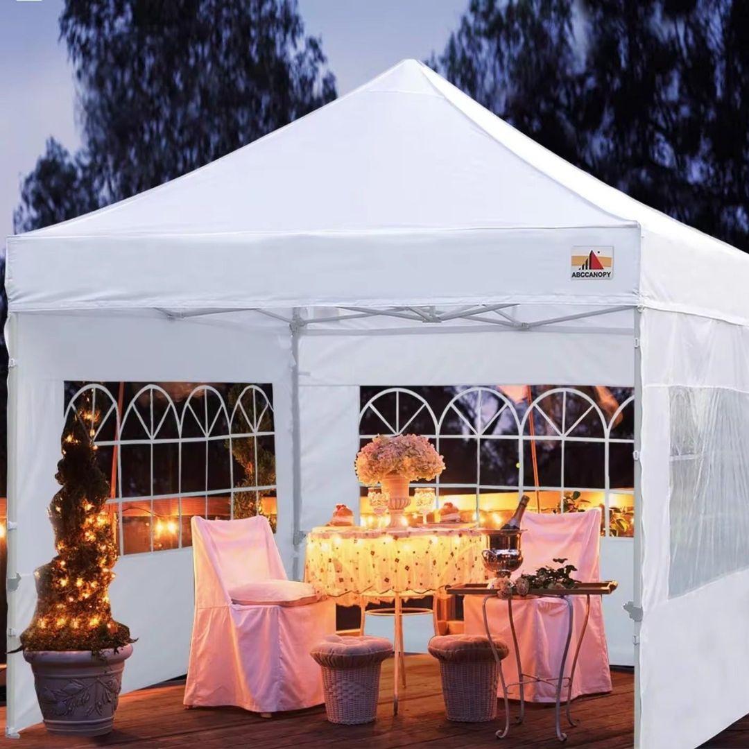 Outdoor White Canopy Gazebo Tent for Outdoor Event Waterproof, UV Protection, 3M X 3M