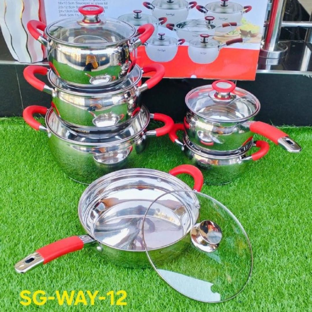Induction Base Stainless Steel 12 pcs
