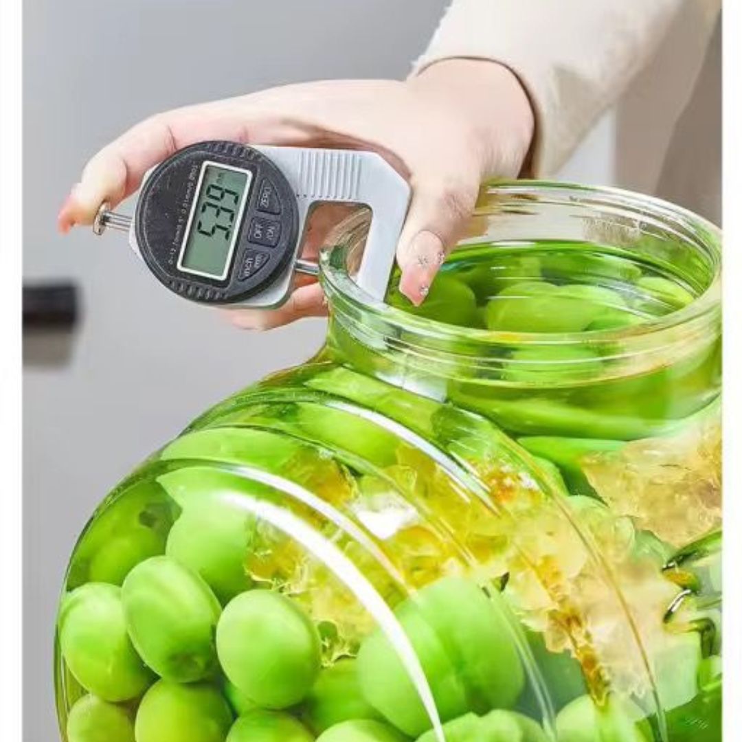 Glass Beverage Dispenser with Faucet, Wood Cork Lid & Bamboo Stand (3L & 5L Options)