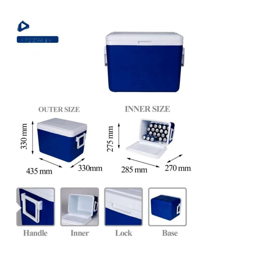32L Cooler Box – Large Capacity Portable Ice Chest