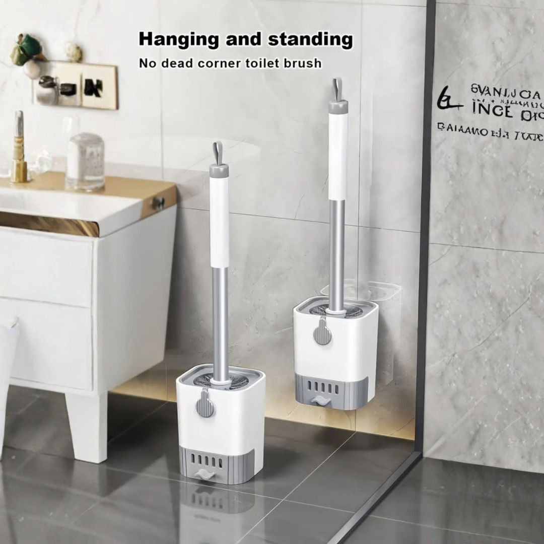 Wall Mounted Long Handle Toilet Cleaning Brush With Holder
Product Description:
A flexible, long-handle toilet brush designed for deep cleaning, fast drying and easy wall-mounted storage — perfect for reaching tight corners with no dead spots.
Flexible bristle head designed to clean grooves and hidden corners
Long comfortable handle keeps hands clean and away from splashes
Wall-mounted holder with strong adhesive for seamless installation
Detachable drainage drawer for water collection and quick drying