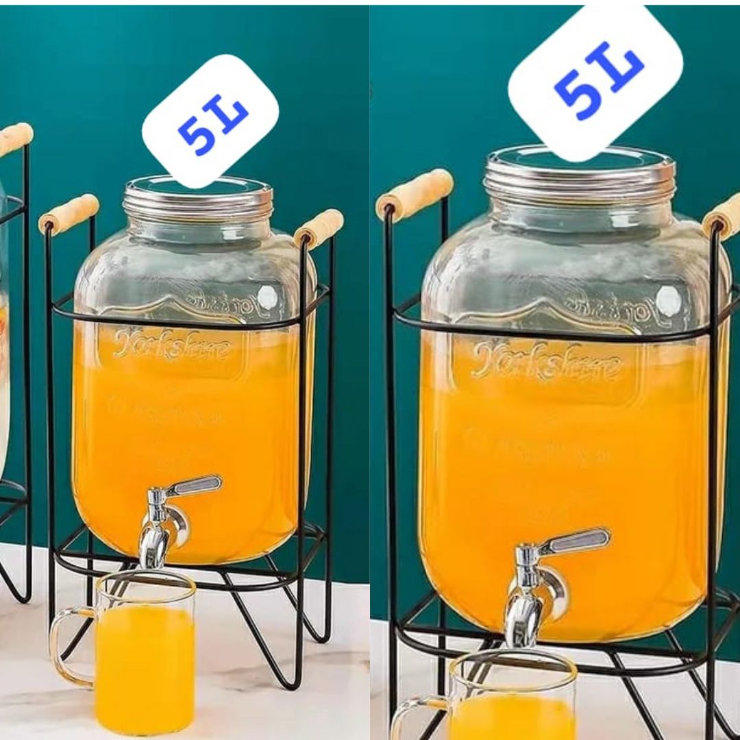Glass juice dispensers 5l