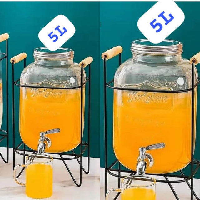 Glass juice dispensers 5l