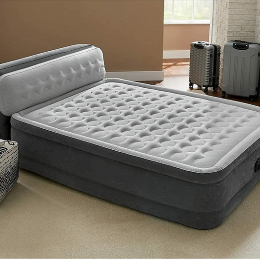 Big size Inflatable mattress with headboard