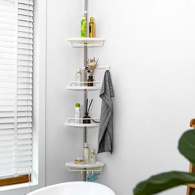 4 Tier Shower Caddy Shower Organizer Shower Tension Pole