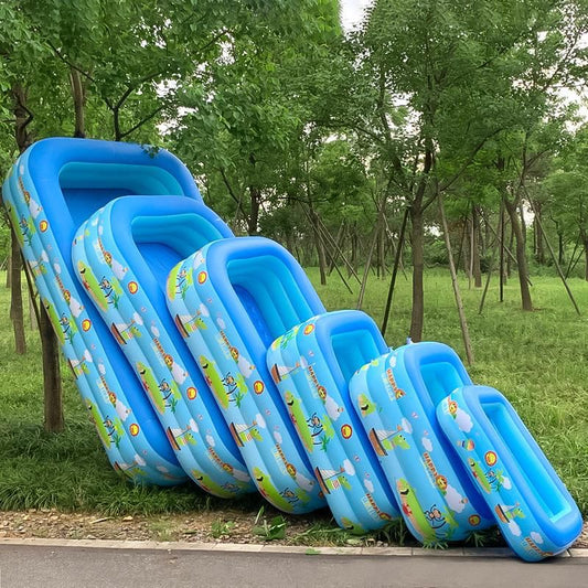 Summer Inflatable Pool for Kids Family with Electric Pump