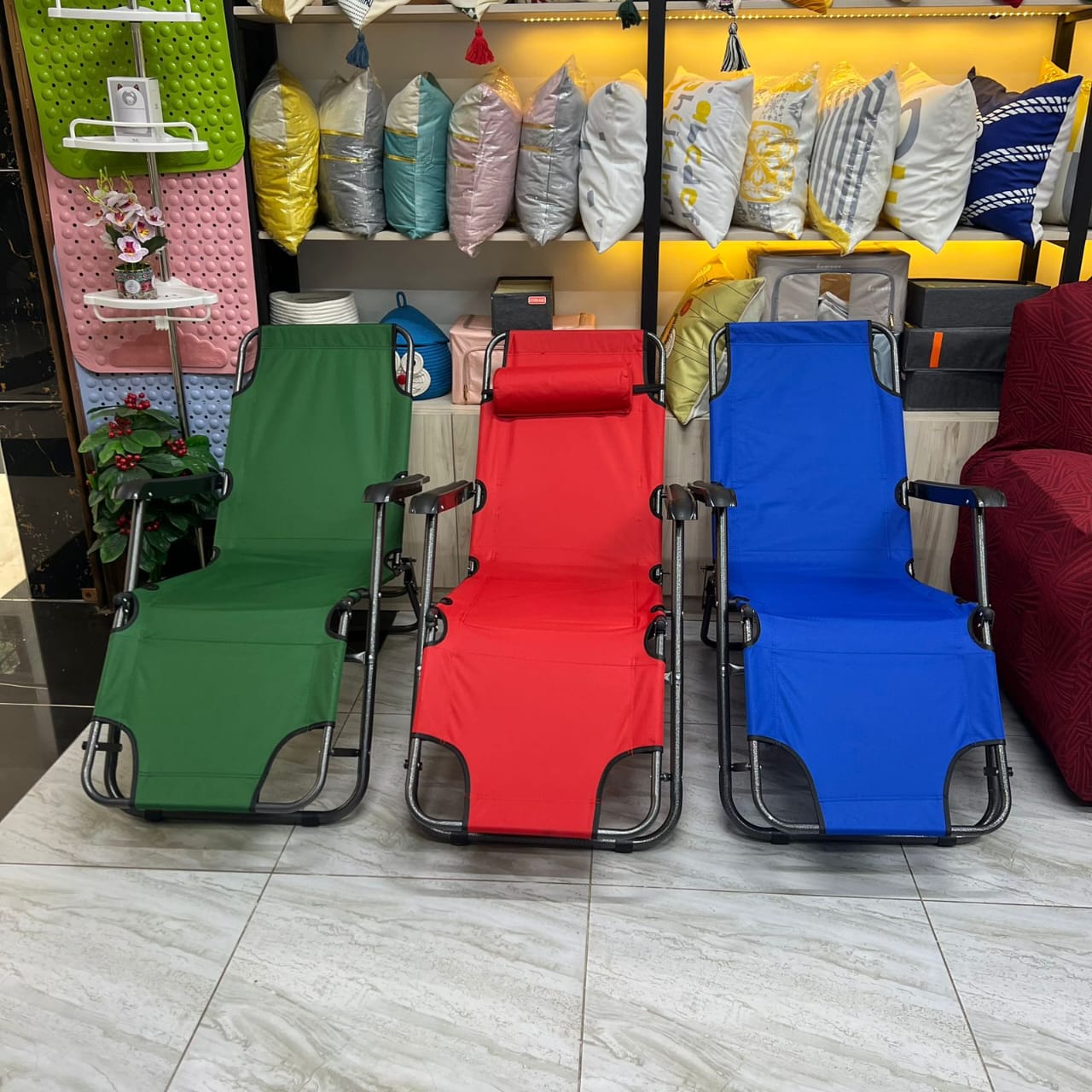 Beach Lounge Chair & Camping Chair 2-in-1