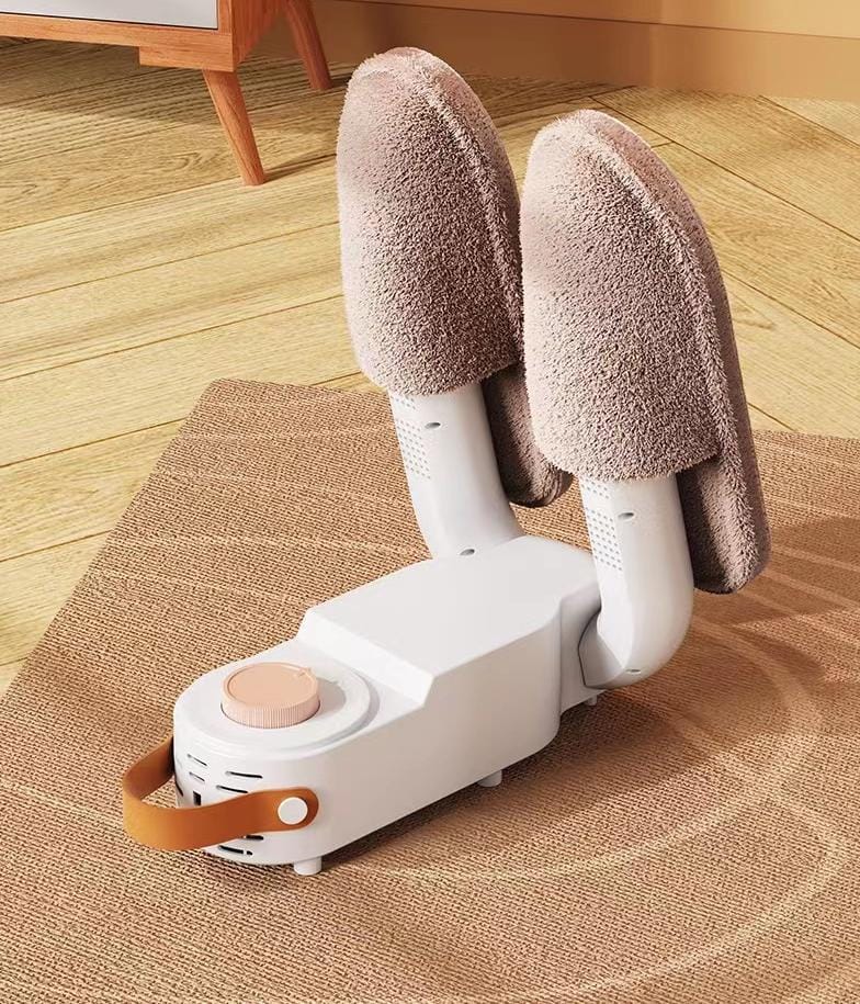 Shoe Dryer with 24-Hour Delay Timer, Portable Glove Dryer & Boot Warmer, Automatic Shut-Off Timer, Folding Design, Smart Panel, Black