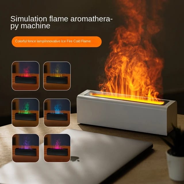 Simulation Flame Aromatherapy Fire place Air Humidifier