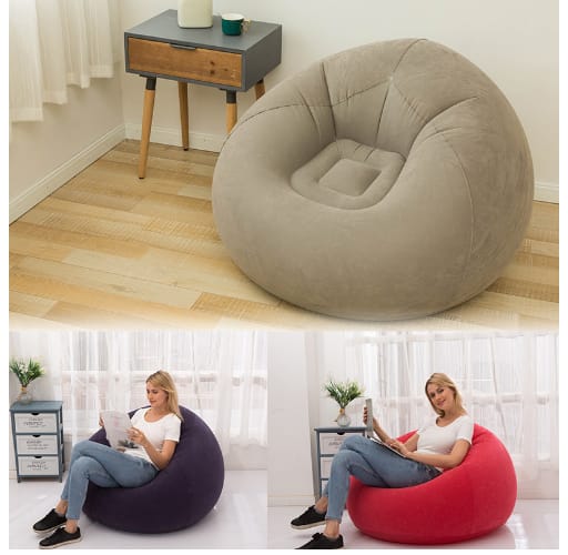Large Lazy Inflatable sofa Seat / Inflatable Bean Bag with Free Pump