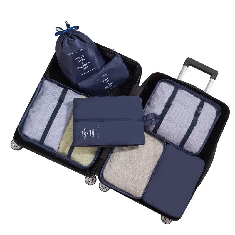 Luggage Travel Organizers For Suitcase With Toiletry Case 8pcs