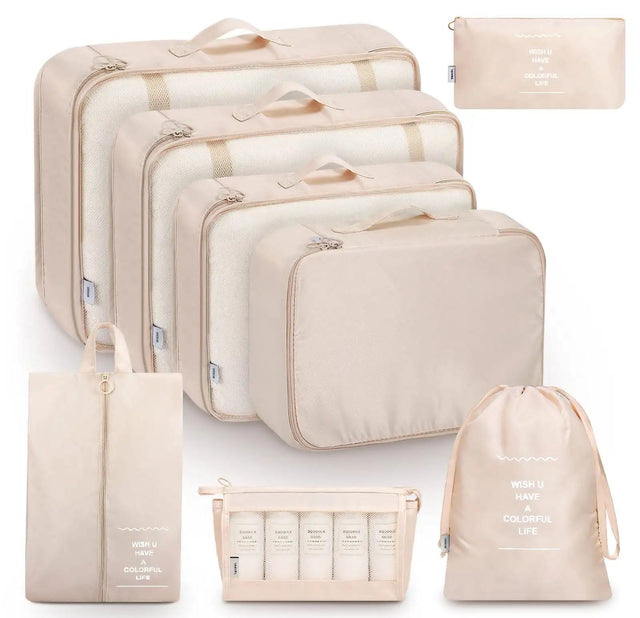 Luggage Travel Organizers For Suitcase With Toiletry Case 8pcs