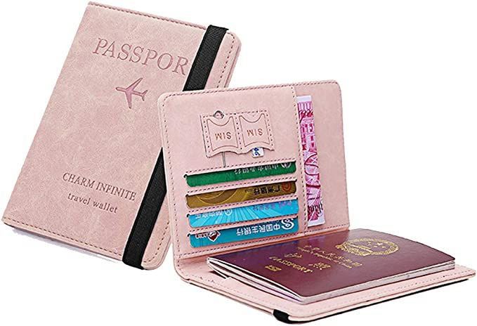 Passport Holder,Passport Cover Imitation Leather Passport Cover with RFID Blocker