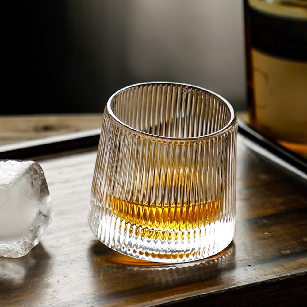 Heavy Novel/Spinning Whiskey glasses 6pcs