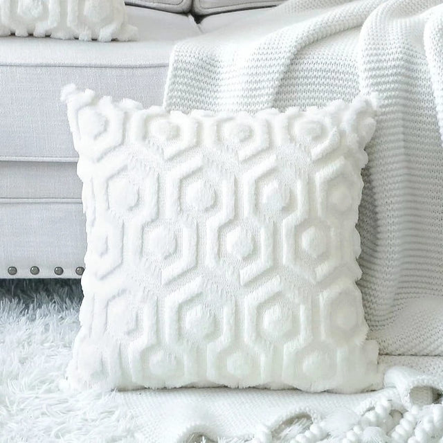plush cushion cover by