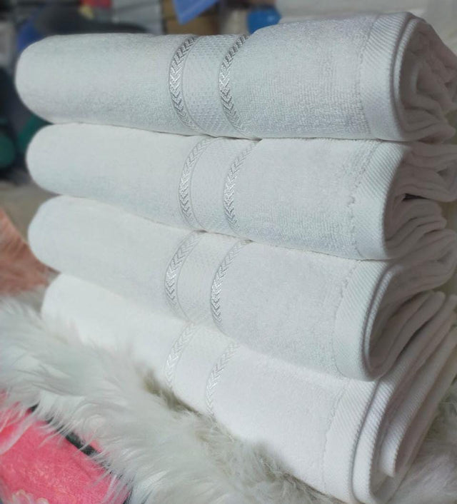 Camel brand white towel