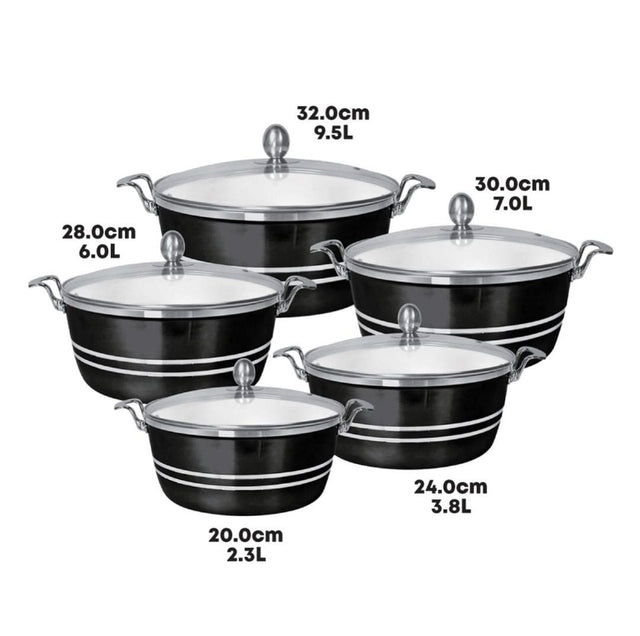 SQ Professional Mettalic Die cast Stockpot Pots