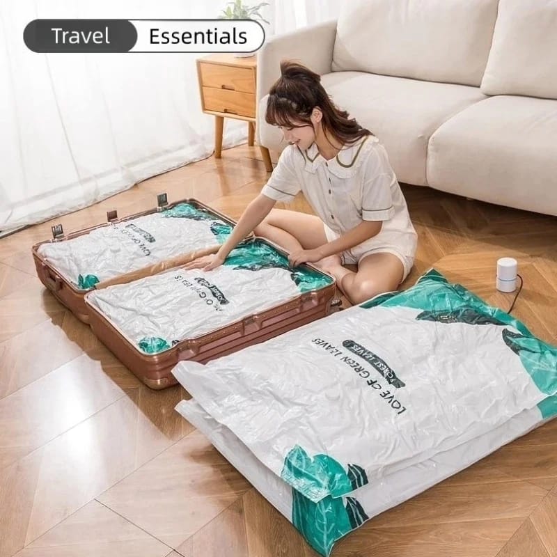 Vacuum compression storage bags (with electric pump)10pcs