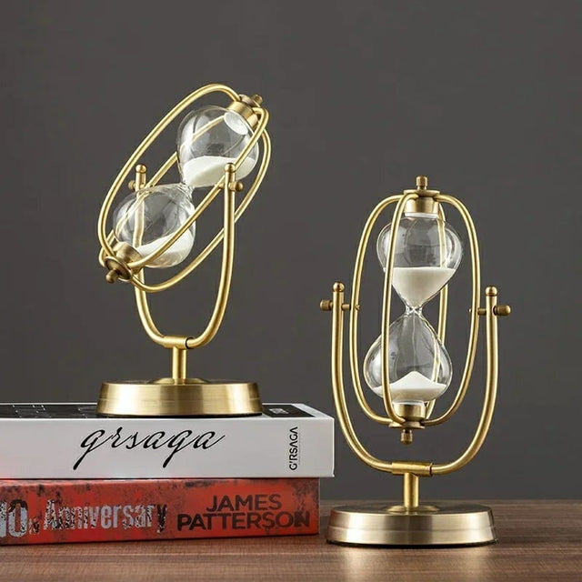 fifteen minutes hourglass glass sand clock timer