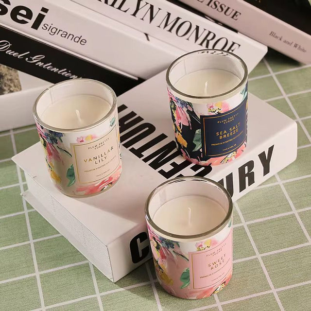 Botanical Scents Aromatherapy Scented Candles, Natural Lasting Fragrance, Smokeless, Stress Relief