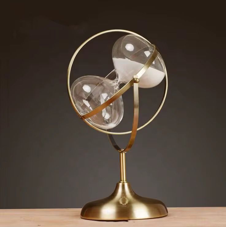Brass vintage Hourglass sandtimer Sandglass Hour Glass