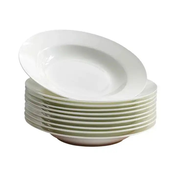 High-quality ceramic shallow plates
