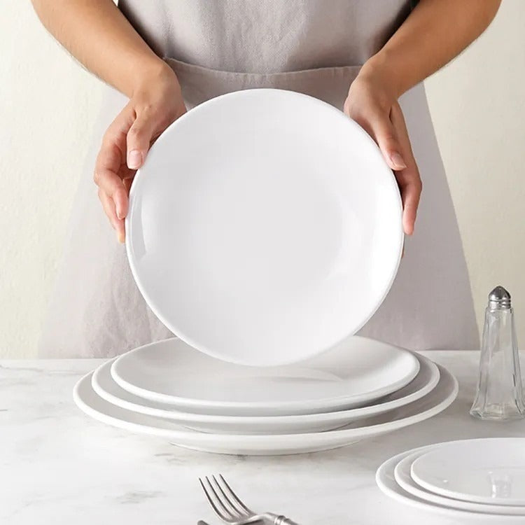 High-quality ceramic shallow plates