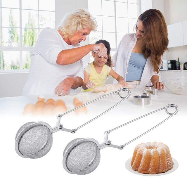 Steel sieve/infuser round closed