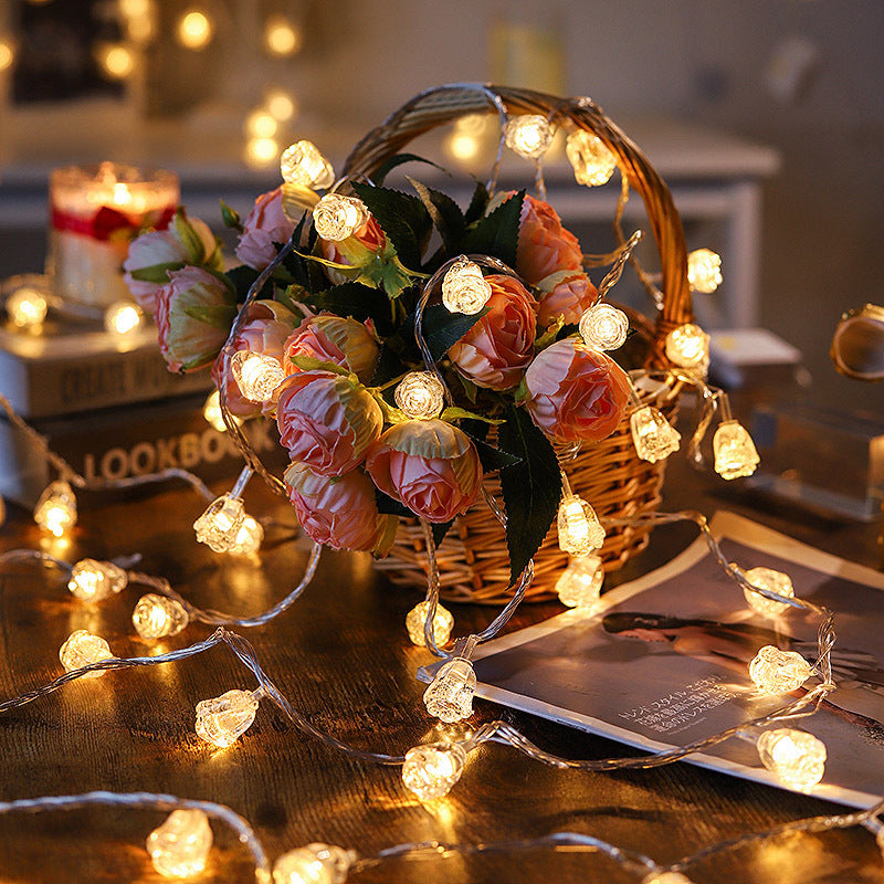 Christmas Flower Shaped LED LIGHTS FAIRY WITH REMOTE 10 METERS