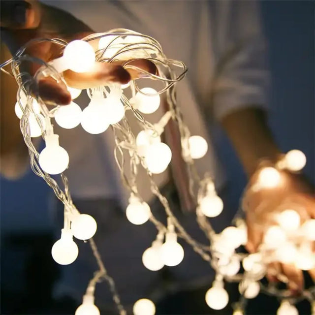 10 METERS Christmas ROUND LED LIGHTS WITH REMOTE