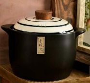 Clay Pot for Cooking,Casserole Retro Japanese Style Ceramic Stew Pot Clay Casserole Household,Leak Proof Heat Resistant Casserole Cookware for Cooking Any Food,5L