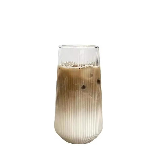 Ribbed juice/water glasses 500ml 6pcs