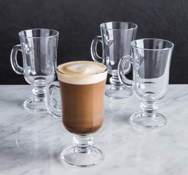 Heat-resistant Thickened glass transparent latte coffee glass cup