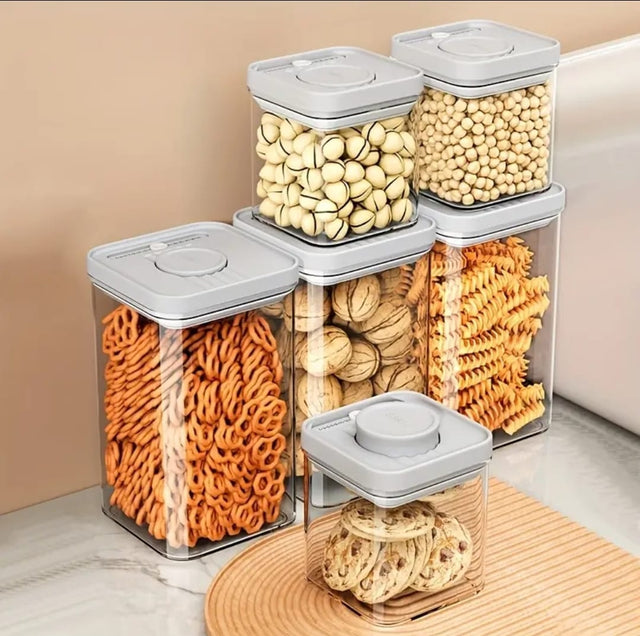 Airtight Press-to-Seal Food Storage Container with Lid 3pcs set