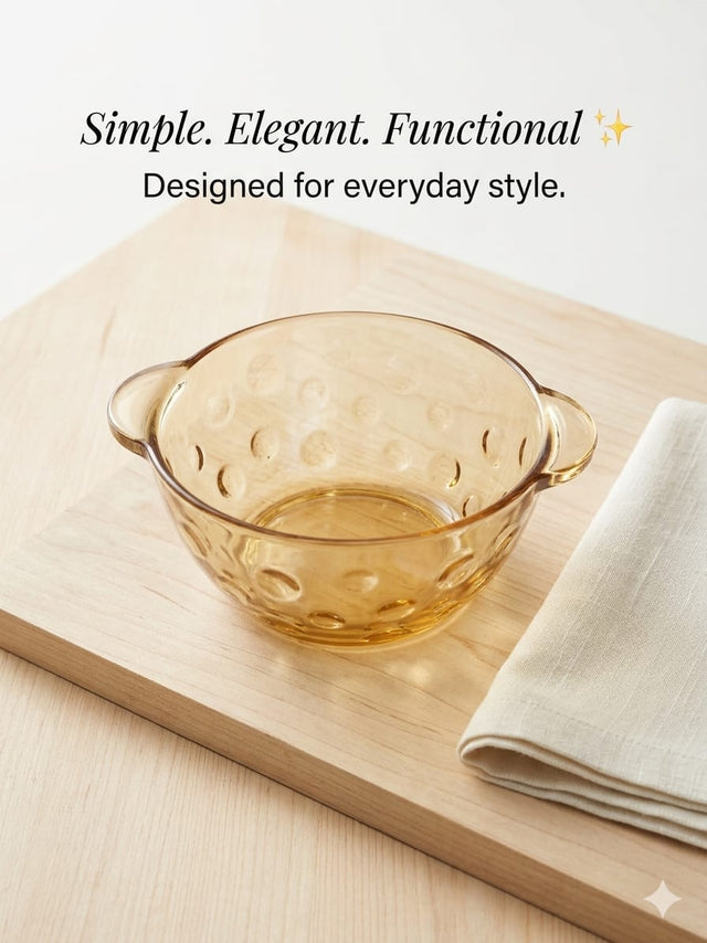 Casserole Glass Salad /Soup Bowl