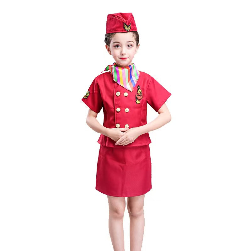 Professional Children's Air Hostess cosplay costume