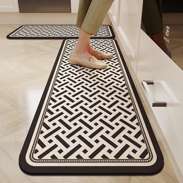2-Piece Anti-Fatigue Kitchen Mat Set 40×60cm + 40×120cm