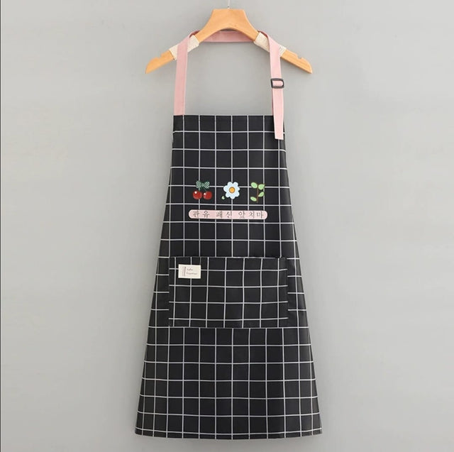 Waterproof Kitchen Apron with Hand Wipe Towels
