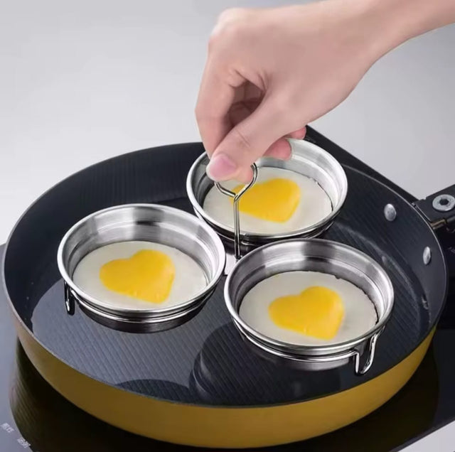Stainless Steel Egg Poacher Set 3-in-1