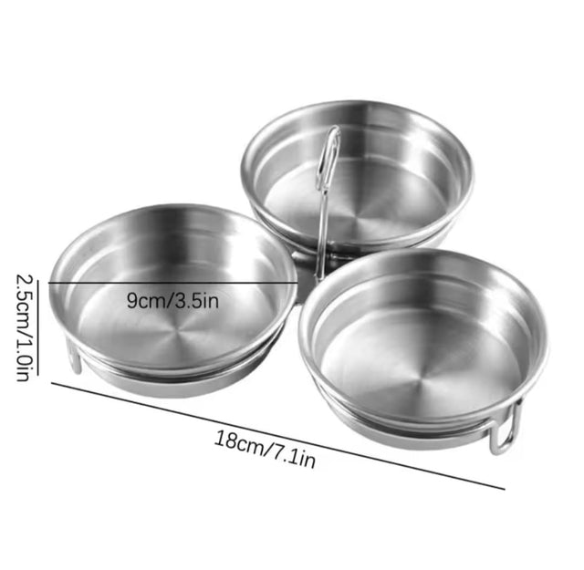 Stainless Steel Egg Poacher Set 3-in-1