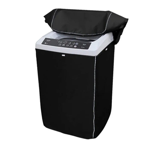Black top load washing machine cover