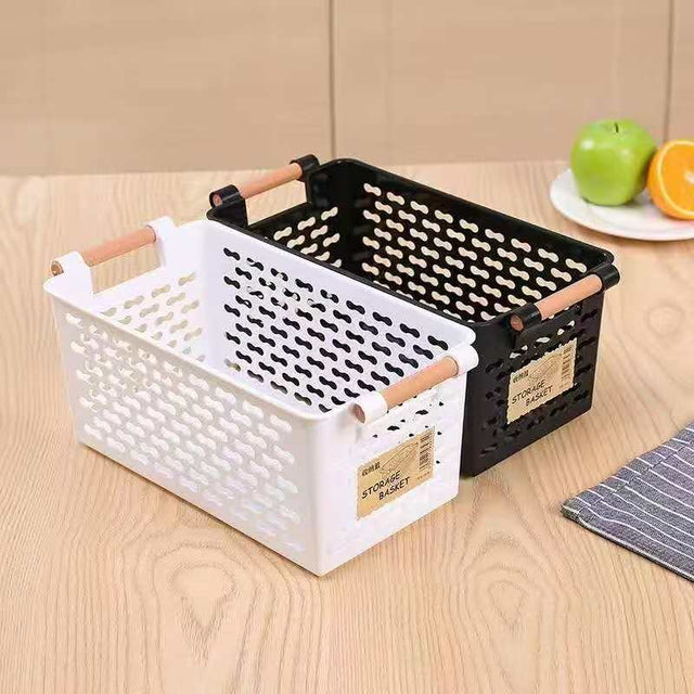 Small Plastic Storage Basket – 30 × 15 × 12.8cm