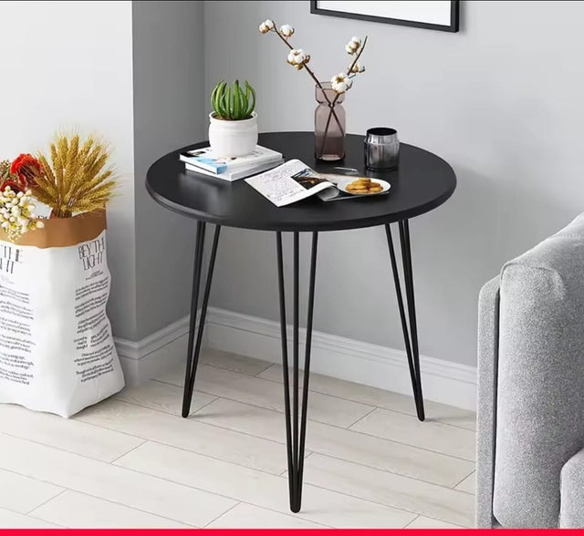 Luxury Round Side Table — 50x50cm Sofa and Balcony Table