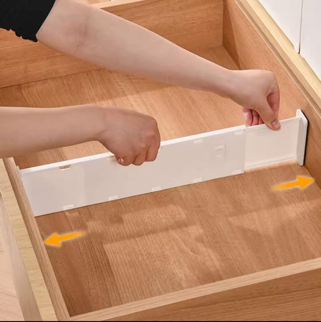 Adjustable Drawer Divider — Telescopic ABS Organizer