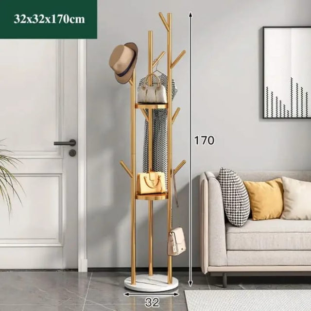 Fancy Multi-Functional metallic Coat/handbag hanger