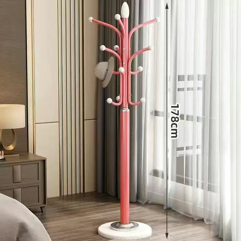 Luxury Gold Standing Coat Rack with Marble Base