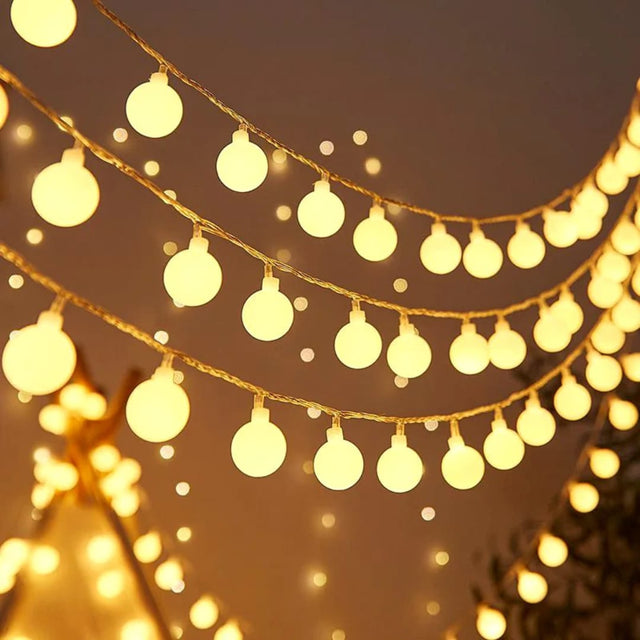 10 METERS Christmas ROUND LED LIGHTS WITH REMOTE