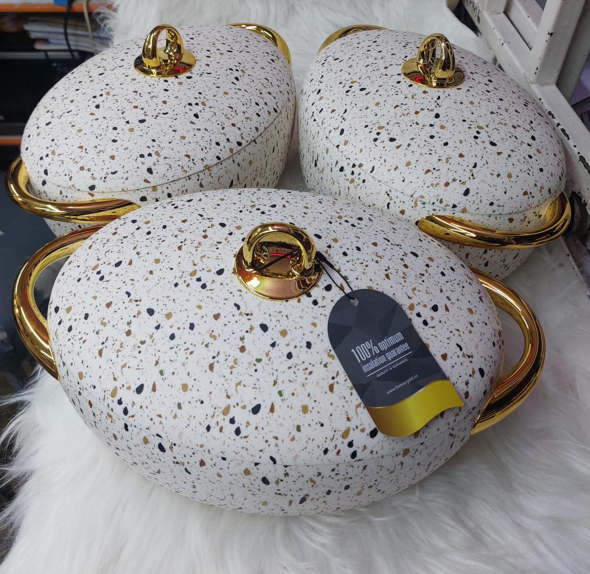 LUXURIOUS insulated hotpots set OVAL