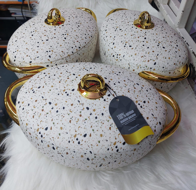 LUXURIOUS insulated hotpots set OVAL