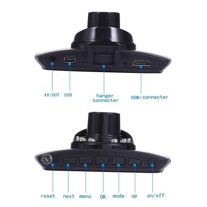 Car DVR Dash Camera with Night Vision & G-Sensor 1080P HD